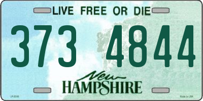 NH license plate 3734844