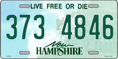NH license plate 3734846