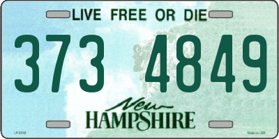 NH license plate 3734849