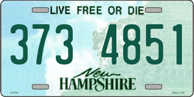 NH license plate 3734851