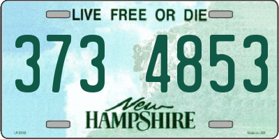 NH license plate 3734853