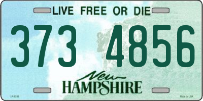 NH license plate 3734856