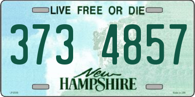 NH license plate 3734857