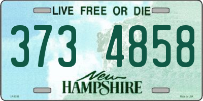 NH license plate 3734858