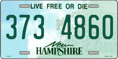 NH license plate 3734860