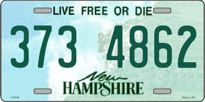 NH license plate 3734862