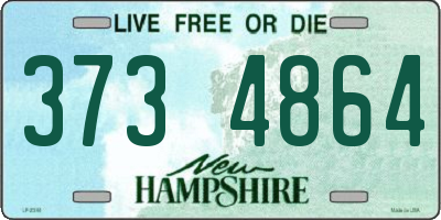 NH license plate 3734864