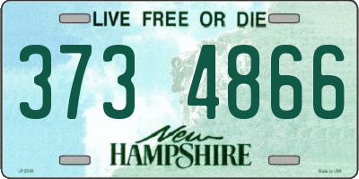 NH license plate 3734866