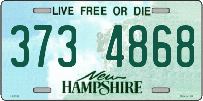 NH license plate 3734868