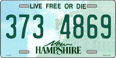 NH license plate 3734869