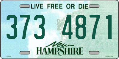 NH license plate 3734871