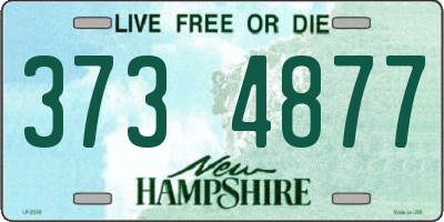 NH license plate 3734877