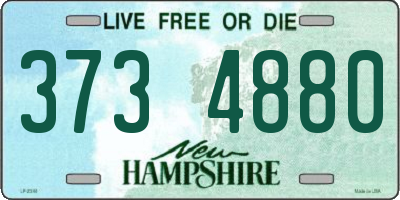 NH license plate 3734880