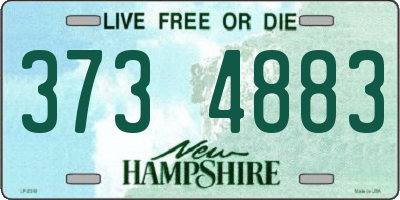 NH license plate 3734883