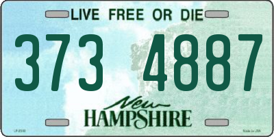 NH license plate 3734887