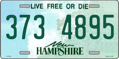 NH license plate 3734895