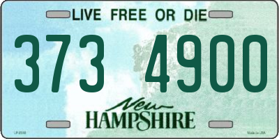 NH license plate 3734900