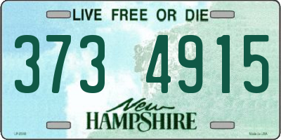 NH license plate 3734915