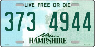 NH license plate 3734944