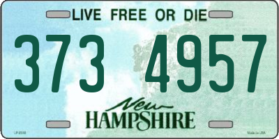 NH license plate 3734957
