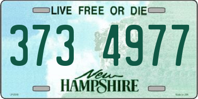 NH license plate 3734977