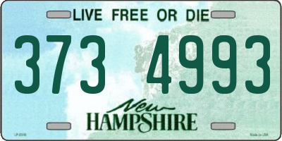 NH license plate 3734993