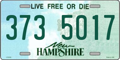 NH license plate 3735017