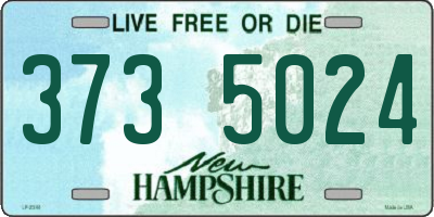 NH license plate 3735024