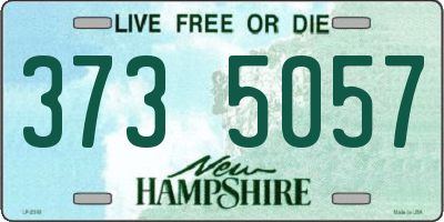 NH license plate 3735057