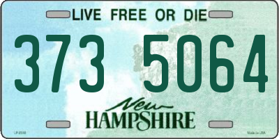 NH license plate 3735064
