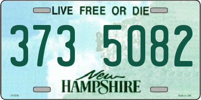NH license plate 3735082
