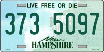 NH license plate 3735097