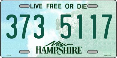 NH license plate 3735117