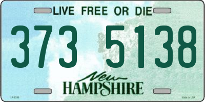 NH license plate 3735138