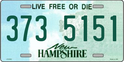NH license plate 3735151
