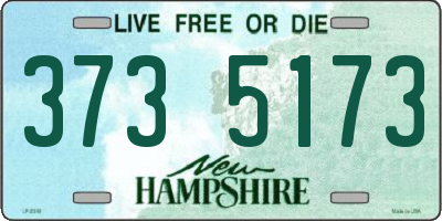 NH license plate 3735173