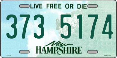 NH license plate 3735174