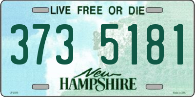 NH license plate 3735181