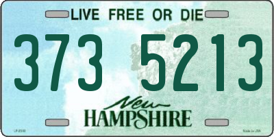 NH license plate 3735213