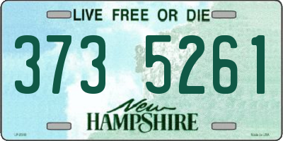 NH license plate 3735261