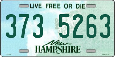 NH license plate 3735263