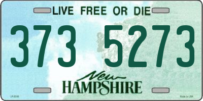 NH license plate 3735273