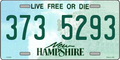 NH license plate 3735293