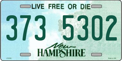 NH license plate 3735302