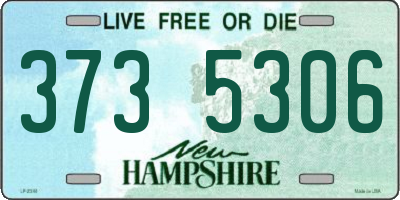 NH license plate 3735306