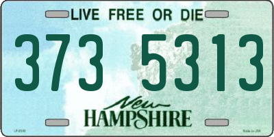 NH license plate 3735313