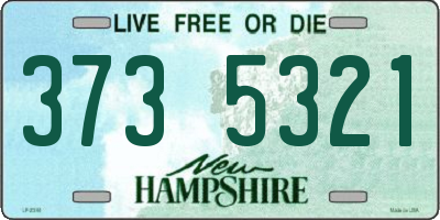 NH license plate 3735321