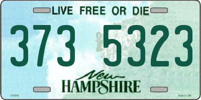 NH license plate 3735323