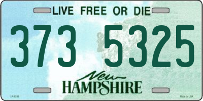 NH license plate 3735325