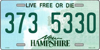 NH license plate 3735330